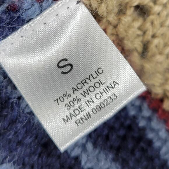 Kirra Wool Blend Toggle Cardigan Sweater Shawl Collar Boho Fall Knit Small - Picture 7 of 16